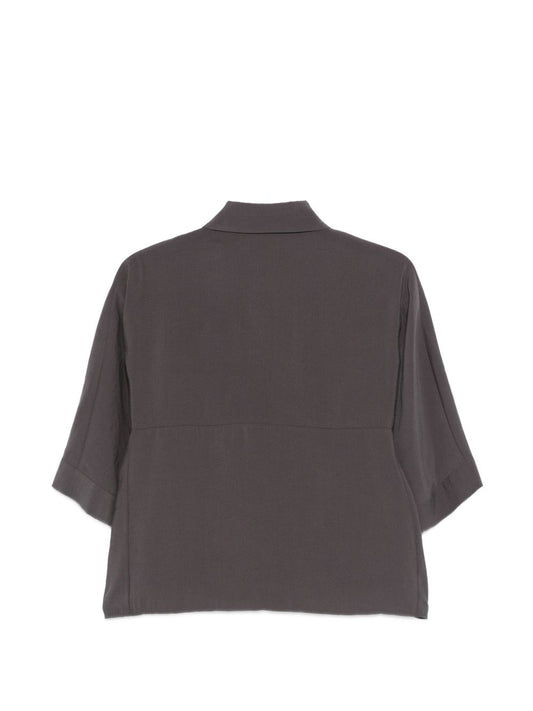 Alysi Grey Silk Shirt — New Women’s Shirt Collection