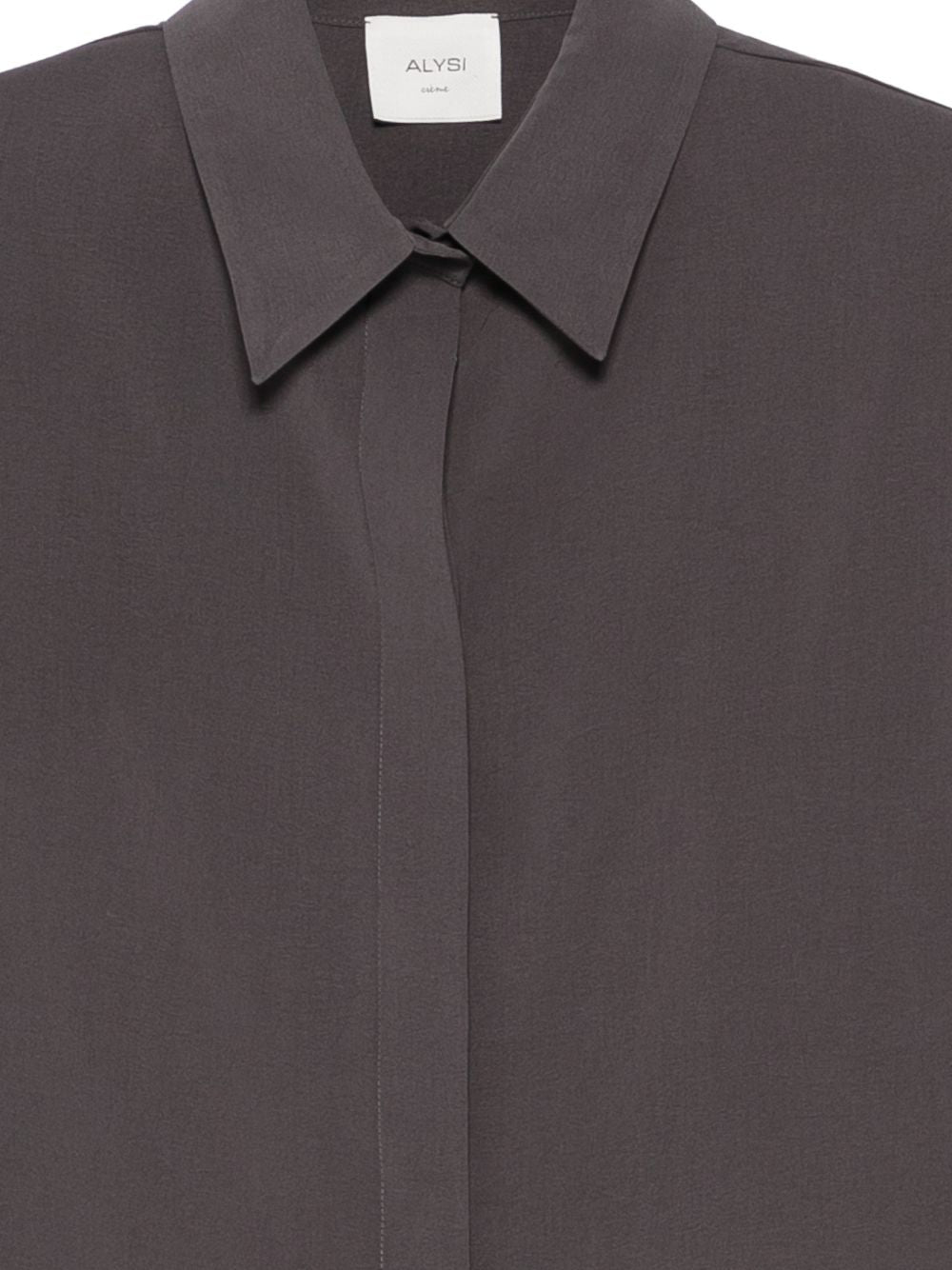 Alysi Grey Silk Shirt — New Women’s Shirt Collection