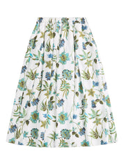 Fay Skirts White — Printed Cotton Skirt, From €120