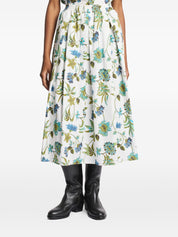 Fay Skirts White — Printed Cotton Skirt, From €120
