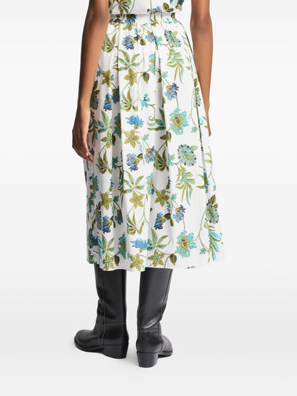 Fay Skirts White — Printed Cotton Skirt, From €120