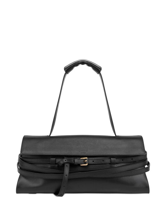 Moschino Handbag — Black Top Handle Tie Me (New In)