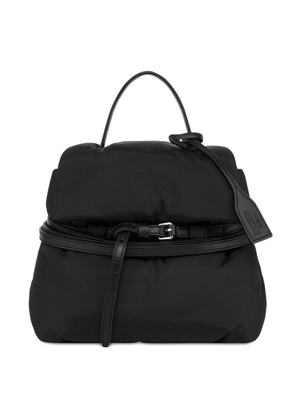 Moschino Backpacks — Black Tie Me Nylon Backpack