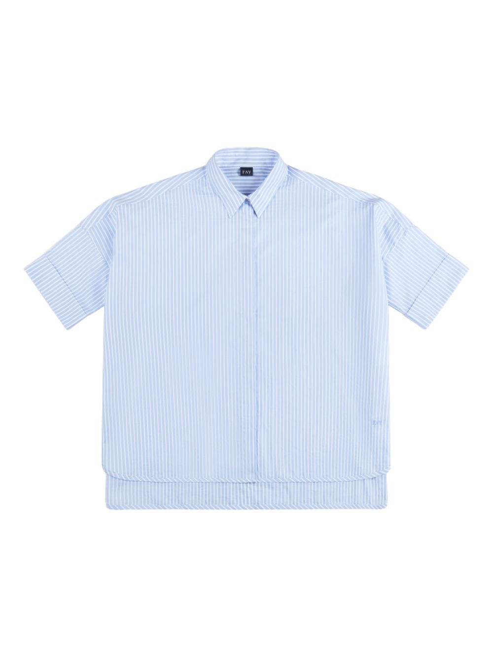 Fay Shirts Clear Blue