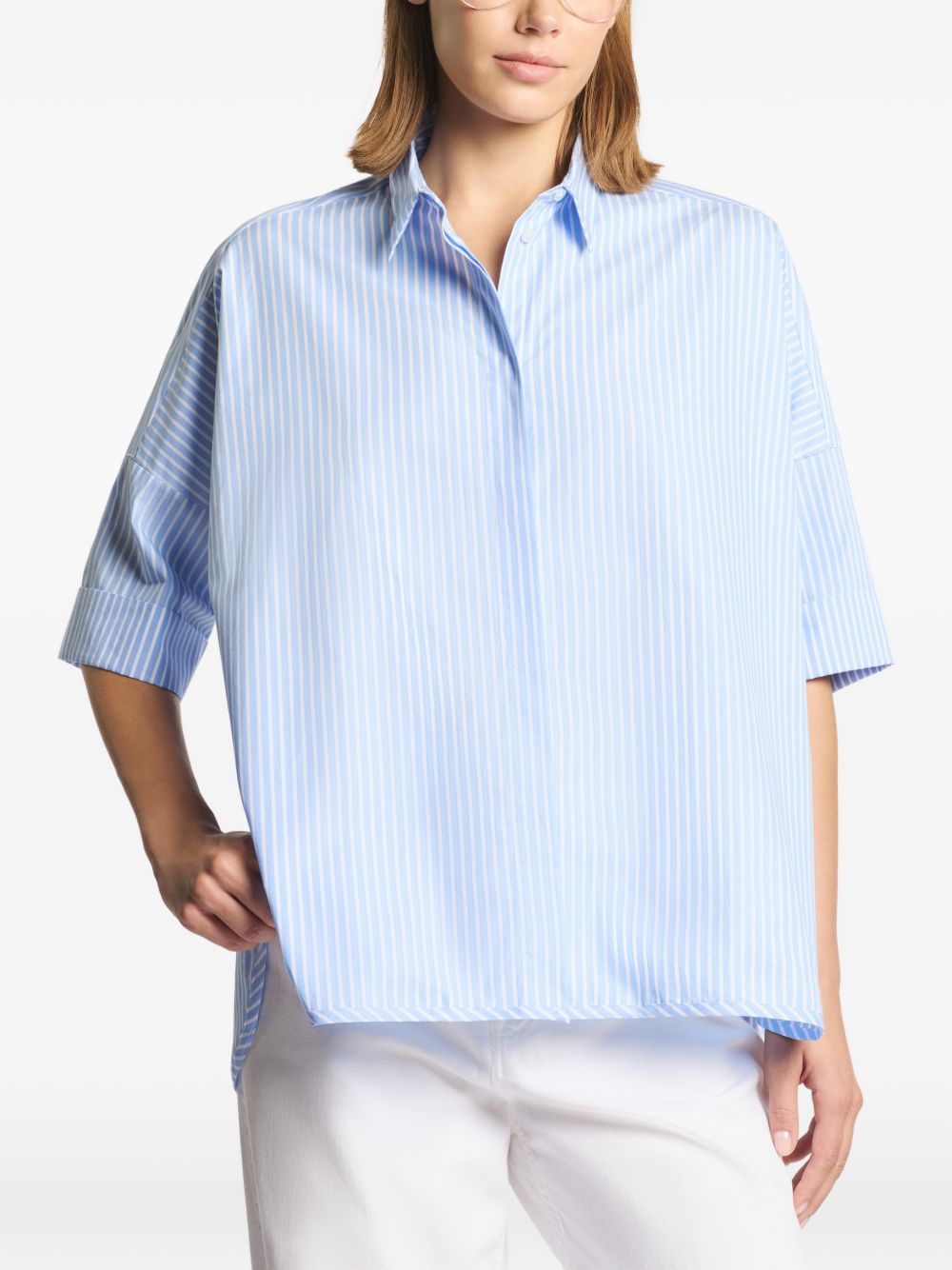 Fay Shirts Clear Blue