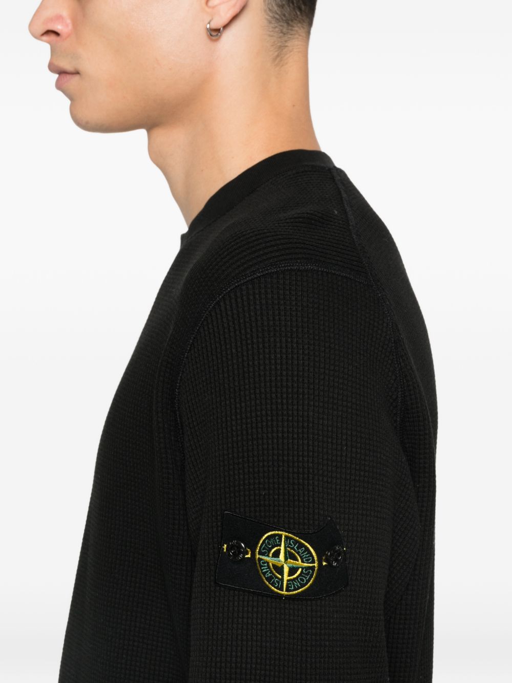 Stone Island Sweaters Black