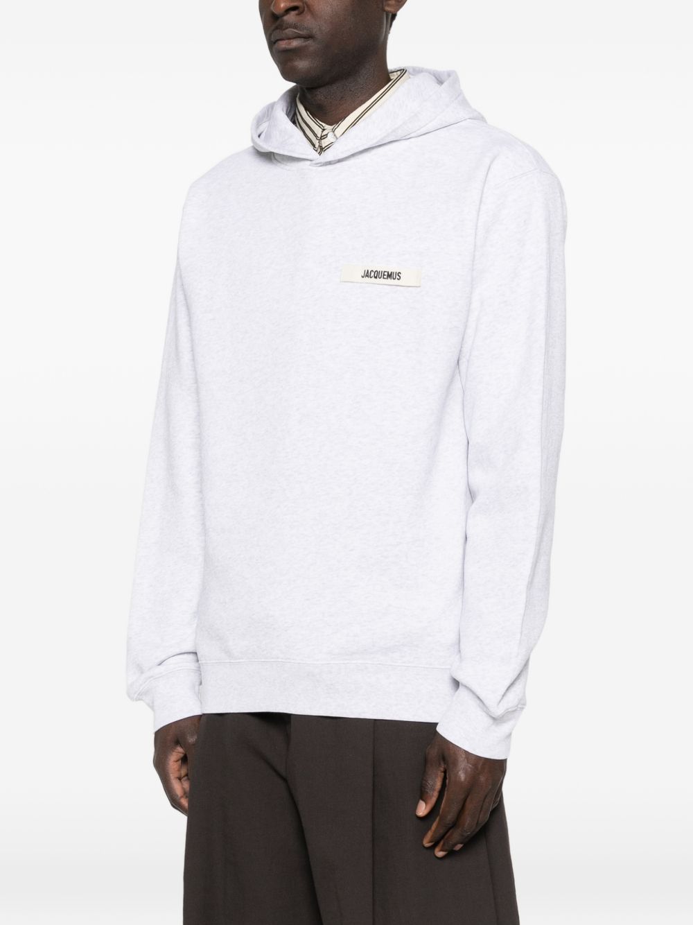 JACQUEMUS Grey Sweater — Le Hoodie Gros Grain