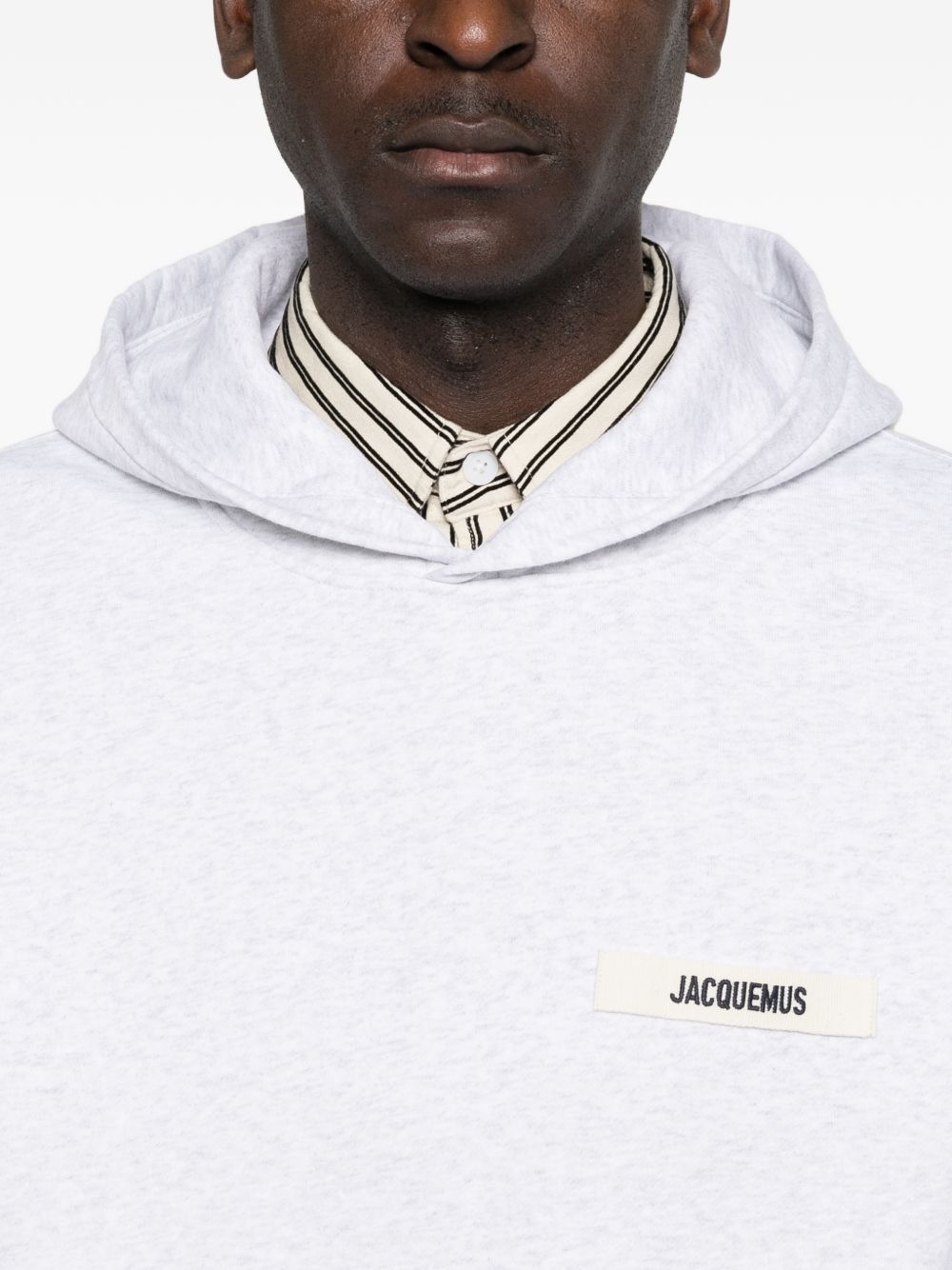 JACQUEMUS Grey Sweater — Le Hoodie Gros Grain