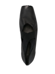 Uma Wang Flat Shoes Black — Leather Ballet Flats