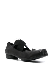 Uma Wang Flat Shoes Black — Leather Ballet Flats