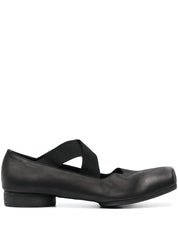Uma Wang Flat Shoes Black — Leather Ballet Flats