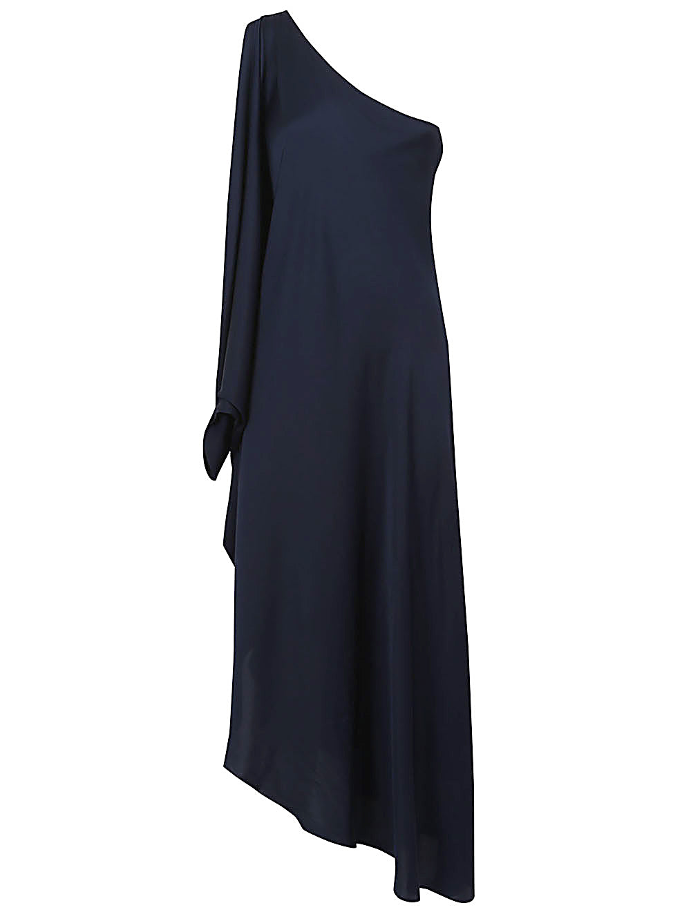 Silk95Five Silk Asymmetric Dress — Ritz Blue
