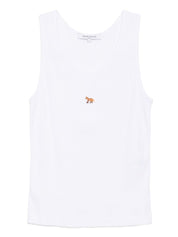 Maison Kitsuné Baby Fox Cotton Tank Top — White