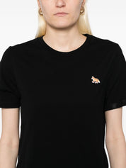 Maison Kitsuné Baby Fox T‑Shirt — Black Cotton Topwear