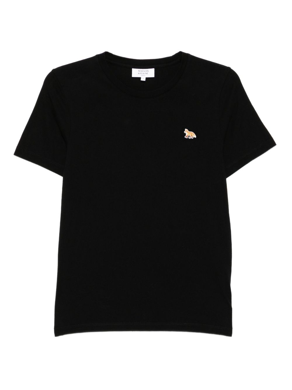 Maison Kitsuné Baby Fox T‑Shirt — Black Cotton Topwear