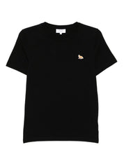 Maison Kitsuné Baby Fox T‑Shirt — Black Cotton Topwear