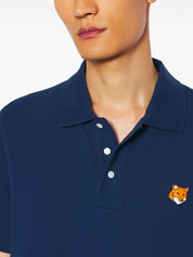 Maison Kitsuné Fox Head Cotton Polo Shirt — Men’s Topwear