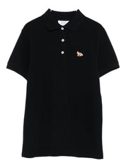 Maison Kitsuné Baby Fox Cotton Polo Shirt - Black