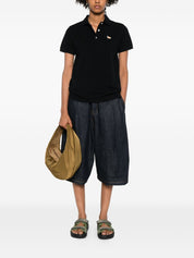 Maison Kitsuné Baby Fox Cotton Polo Shirt - Black