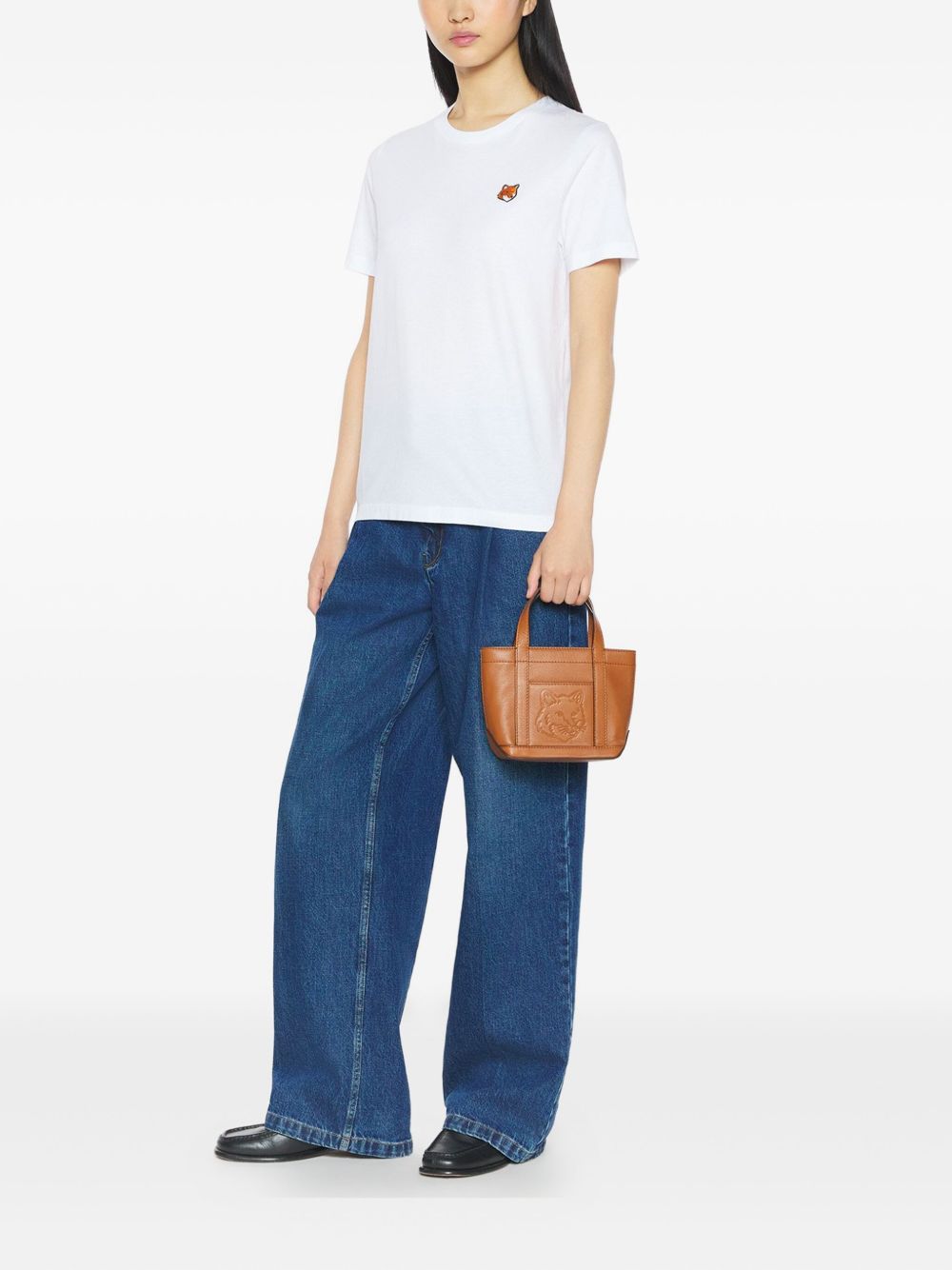 Maison Kitsuné Fox Head Cotton T‑Shirt — Women's Topwear