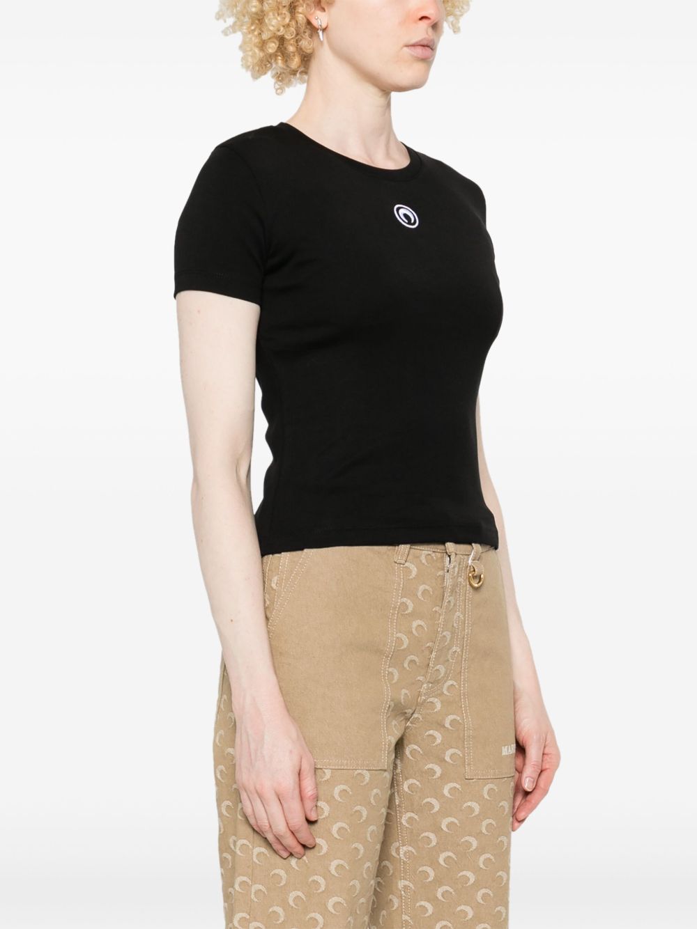 Marine Serre Black Moon T-Shirt — Women's Topwear