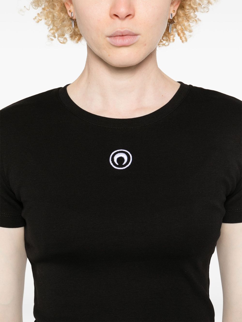 Marine Serre Black Moon T-Shirt — Women's Topwear