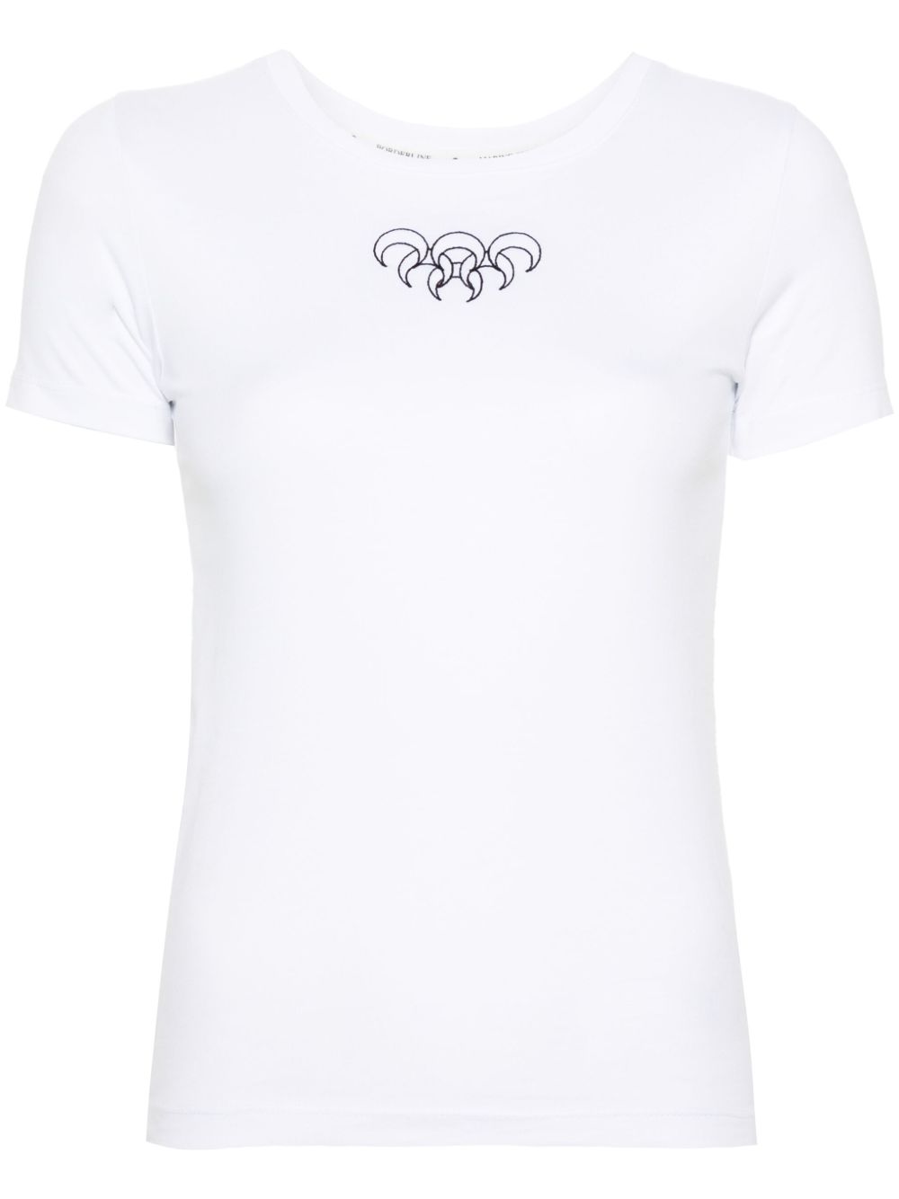 Marine Serre White Moon Cotton T-Shirt — Topwear