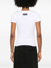 Marine Serre White Moon Cotton T-Shirt — Topwear