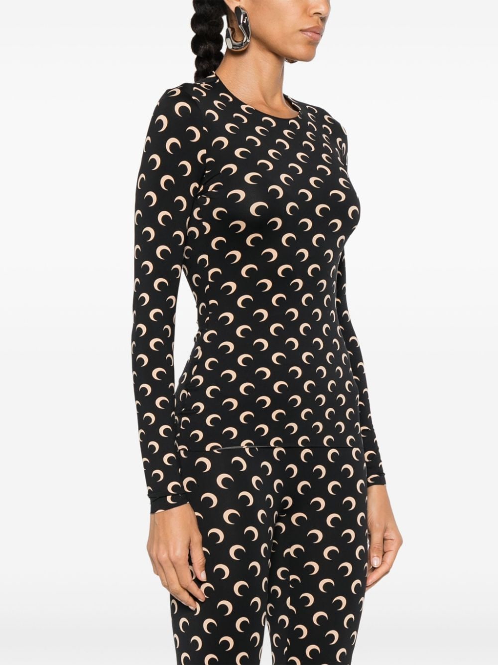 Marine Serre Moon Crewneck Top — New In