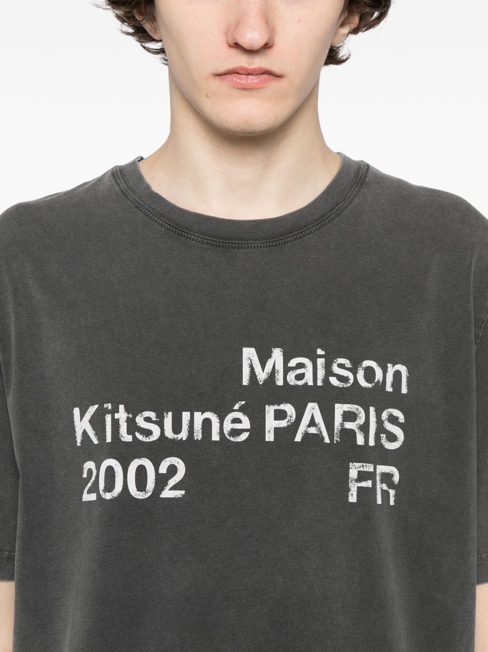 Maison Kitsuné Logo Cotton T‑Shirt for Men — New In