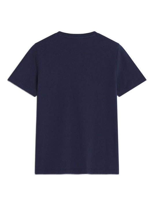 Maison Kitsuné Fox Head Cotton T-Shirt — Navy Blue
