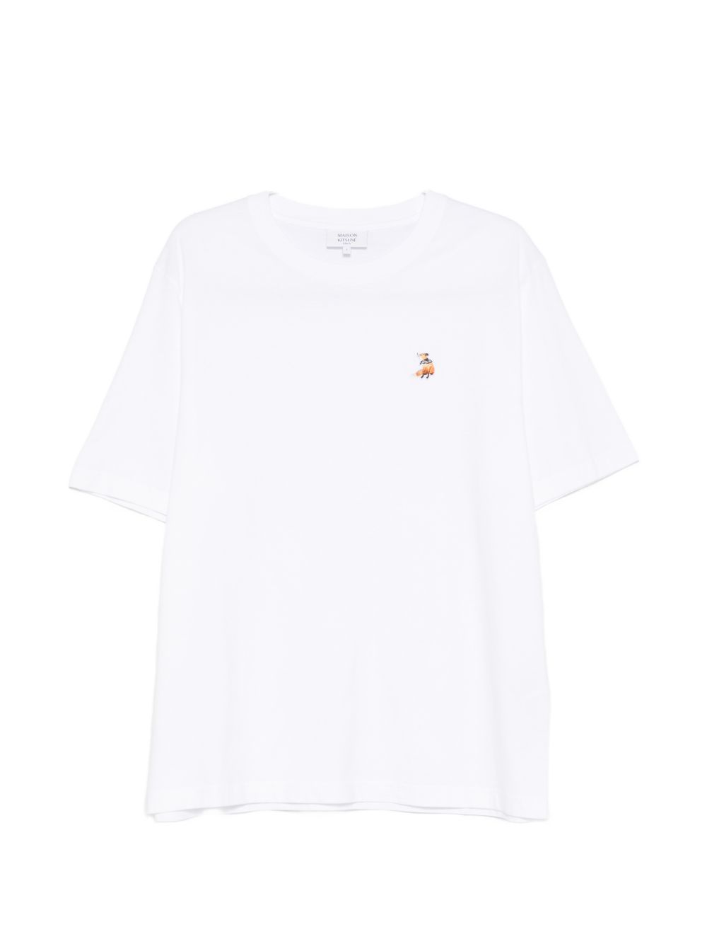Maison Kitsuné White Cotton T-Shirt for Men — New
