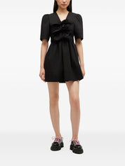 Ganni Dresses — Black V‑Neck Mini Dress, From €175