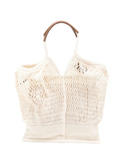 Hereu Beige Shopper Bag — Silk & Nylon Calella Tote