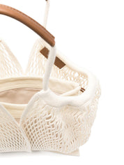 Hereu Beige Shopper Bag — Silk & Nylon Calella Tote