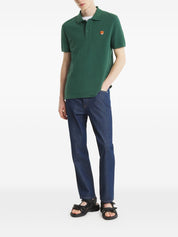 Maison Kitsuné Green Fox-Head Polo Shirts for Men