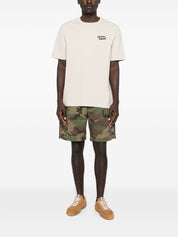 Maison Kitsuné Beige T-Shirt — Embroidered Cotton Topwear