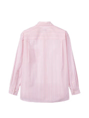 Dunst Pink Shirts — Soft Stripe Cotton Shirt (New In)