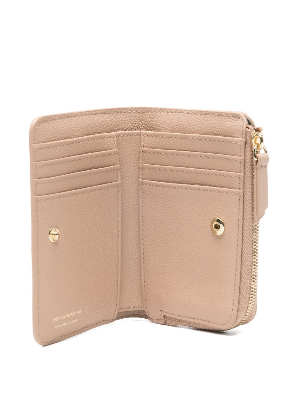 Emporio Armani Beige Wallets — Leather Bifold (Women)