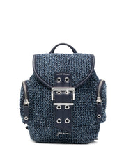 Ganni Blue Denim Backpack — New Arrival Women’s Bag