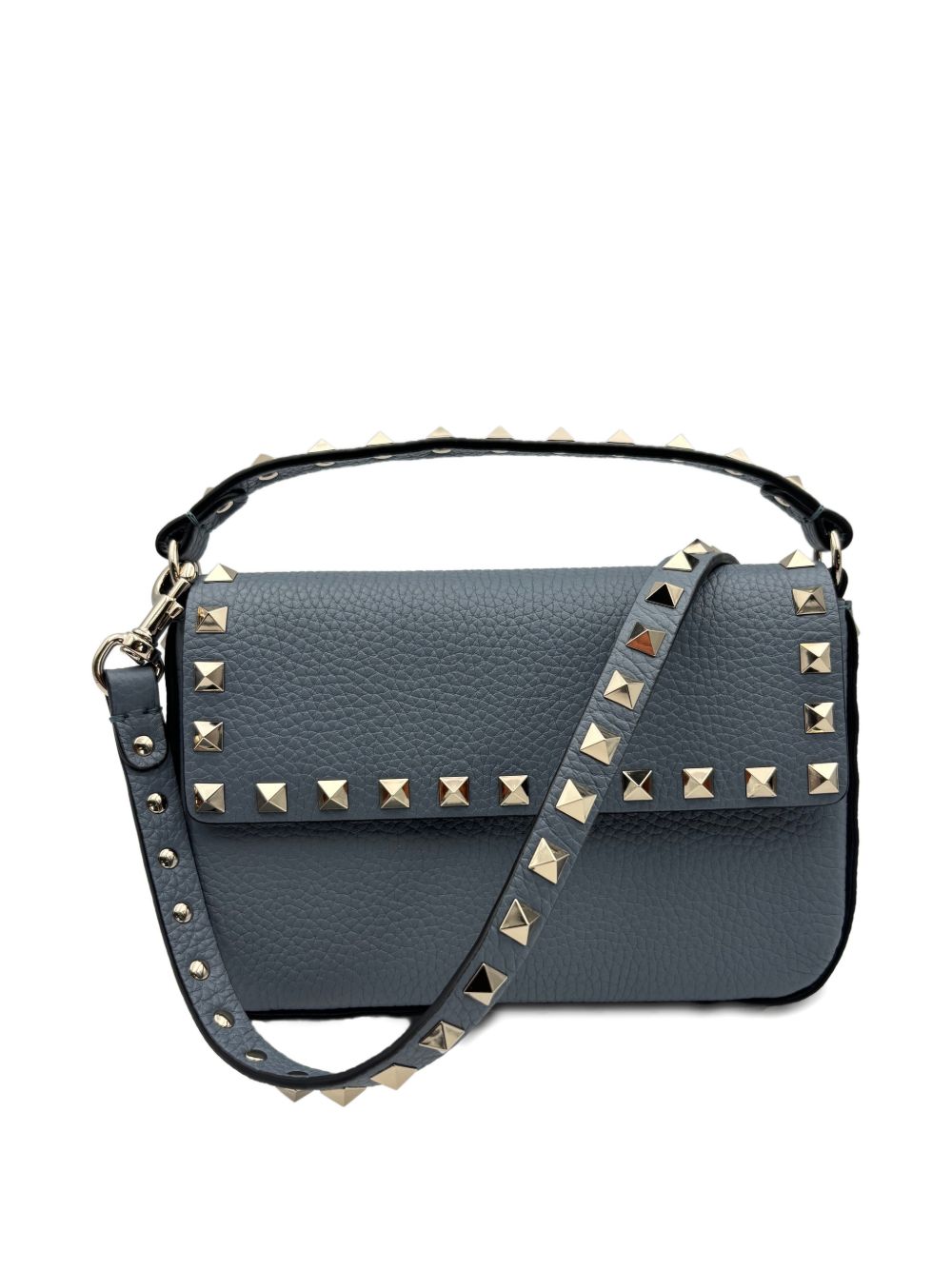Valentino Garavani Grey Clutches — Rockstud Mini Bag
