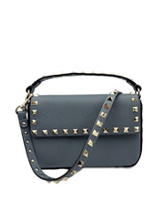 Valentino Garavani Grey Clutches — Rockstud Mini Bag