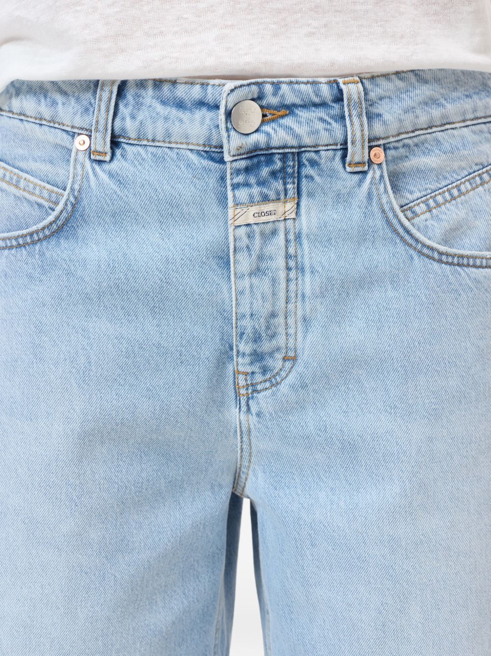 Closed Denim Cotton Shorts — Clear Blue, Women (New In)