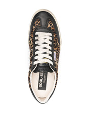 Golden Goose Sneakers — Soul Star Leopard-Print Men’s