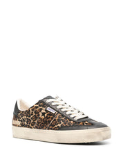 Golden Goose Sneakers — Soul Star Leopard-Print Men’s