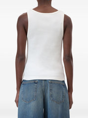 Closed Ivory Ribbed Tank Top — Women's Topwear