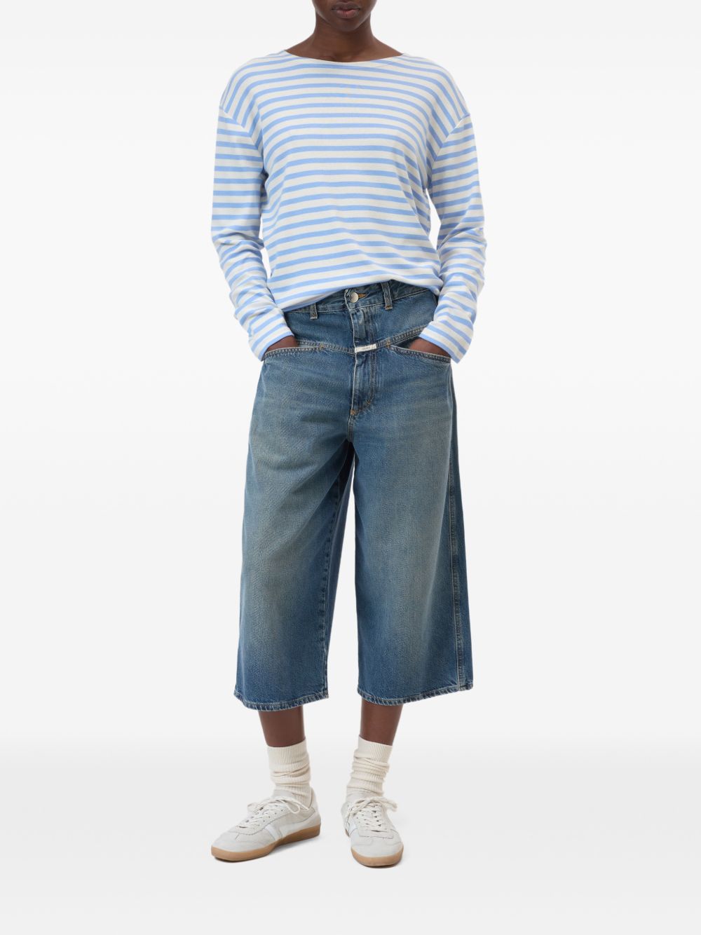 Closed Clear Blue T-Shirts & Polos — New Women’s Topwear