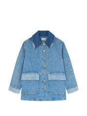 GANNI Coats NAVY