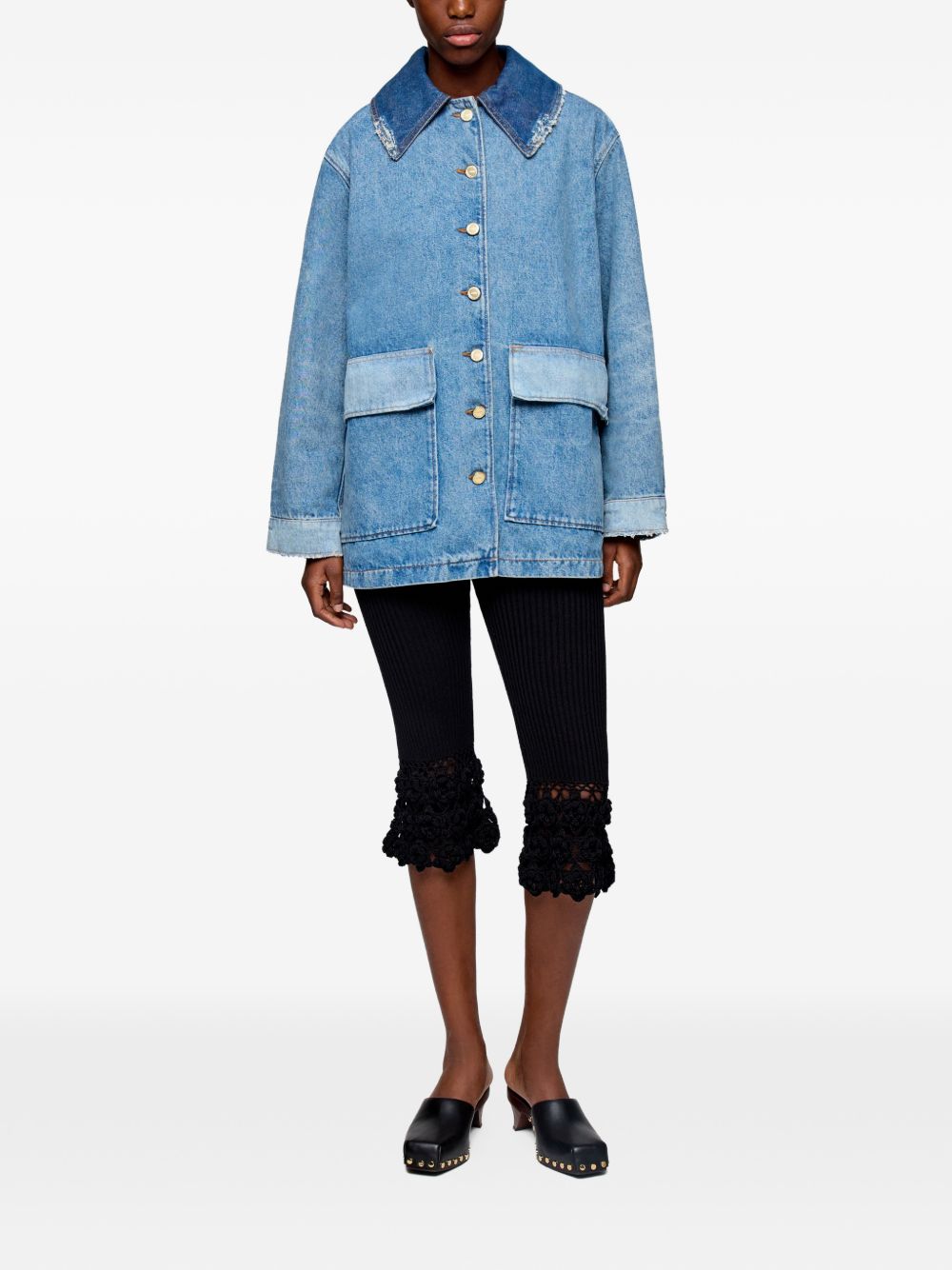 GANNI Coats NAVY