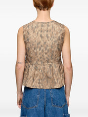 Ganni Printed Cotton Top – New In Spring 2026